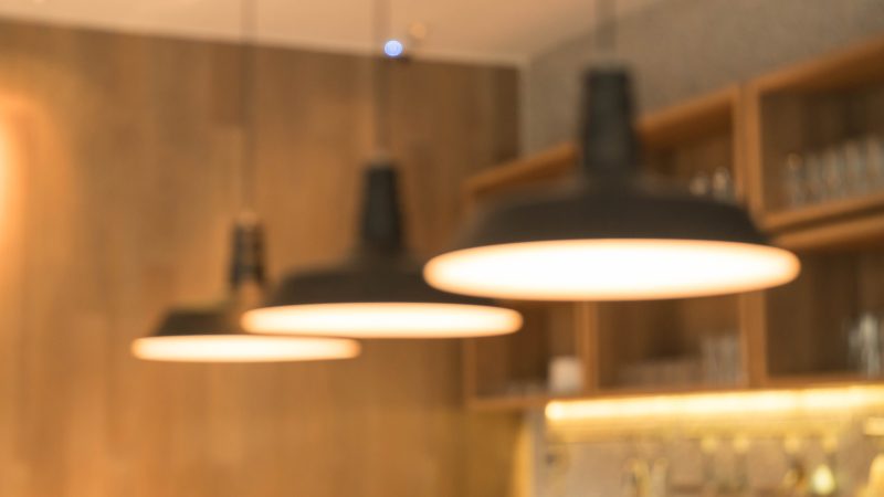 abstract blur in coffee shop for background